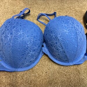 Victoria's Secret Blue Lace Bra